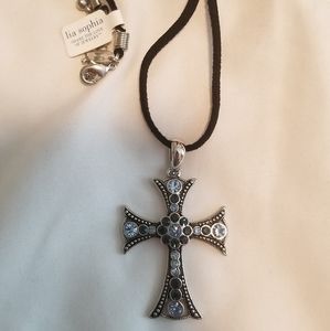 Lia Sophia Cross Necklace